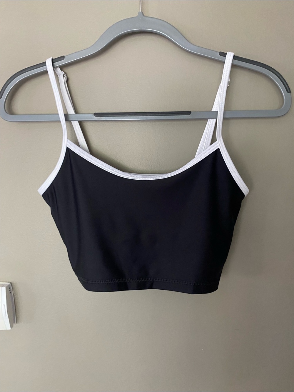 SALT GYPSY Black & White Contrast Bralette Bikini Tankini Swim Top Surf Small - Picture 3 of 7